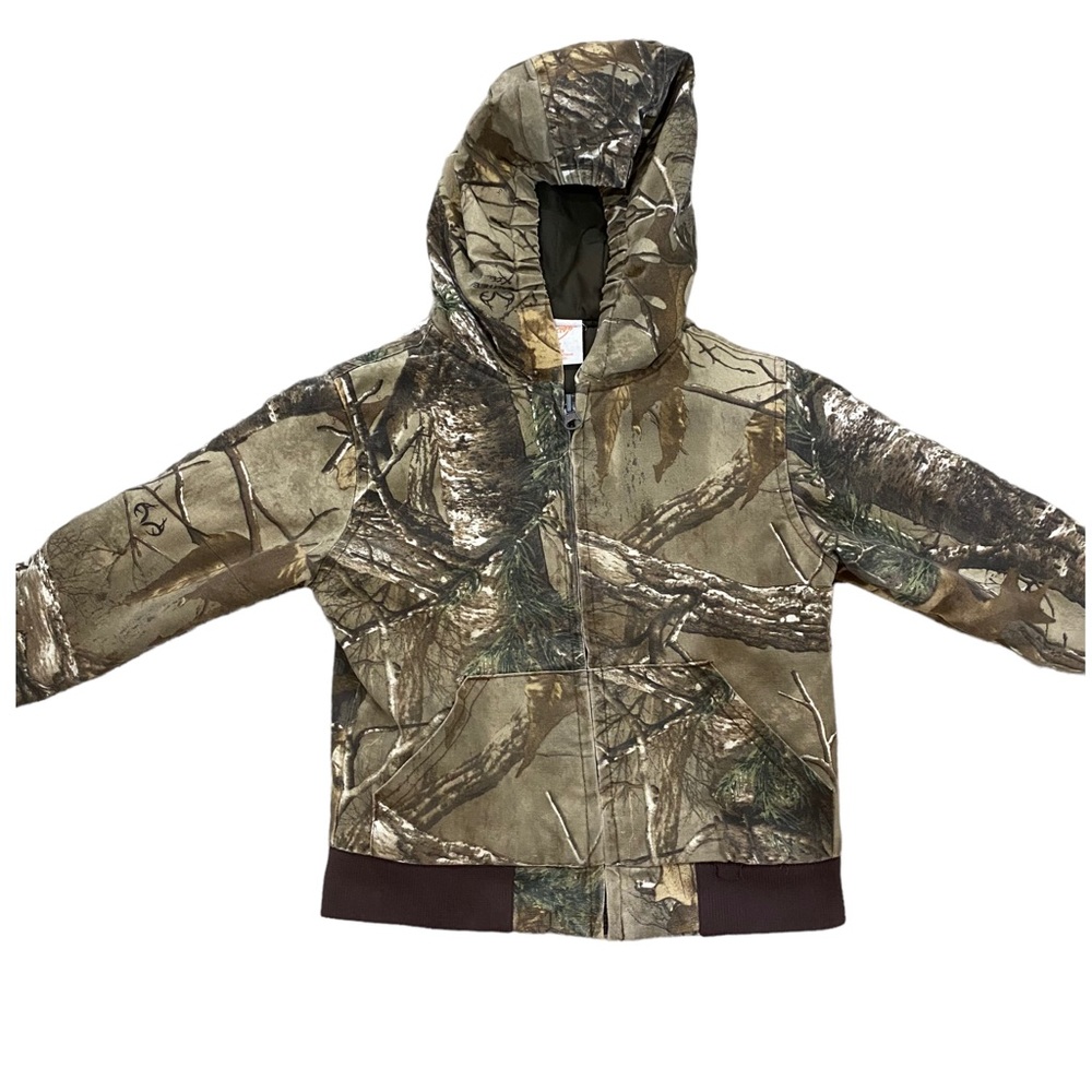 Game Winner Classic Insulated Realtree Camo Outside Hunting Jacket Size 2T